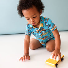 Load image into Gallery viewer, Posh Peanut - Marino - Short Sleeve Collared Henley Shortall