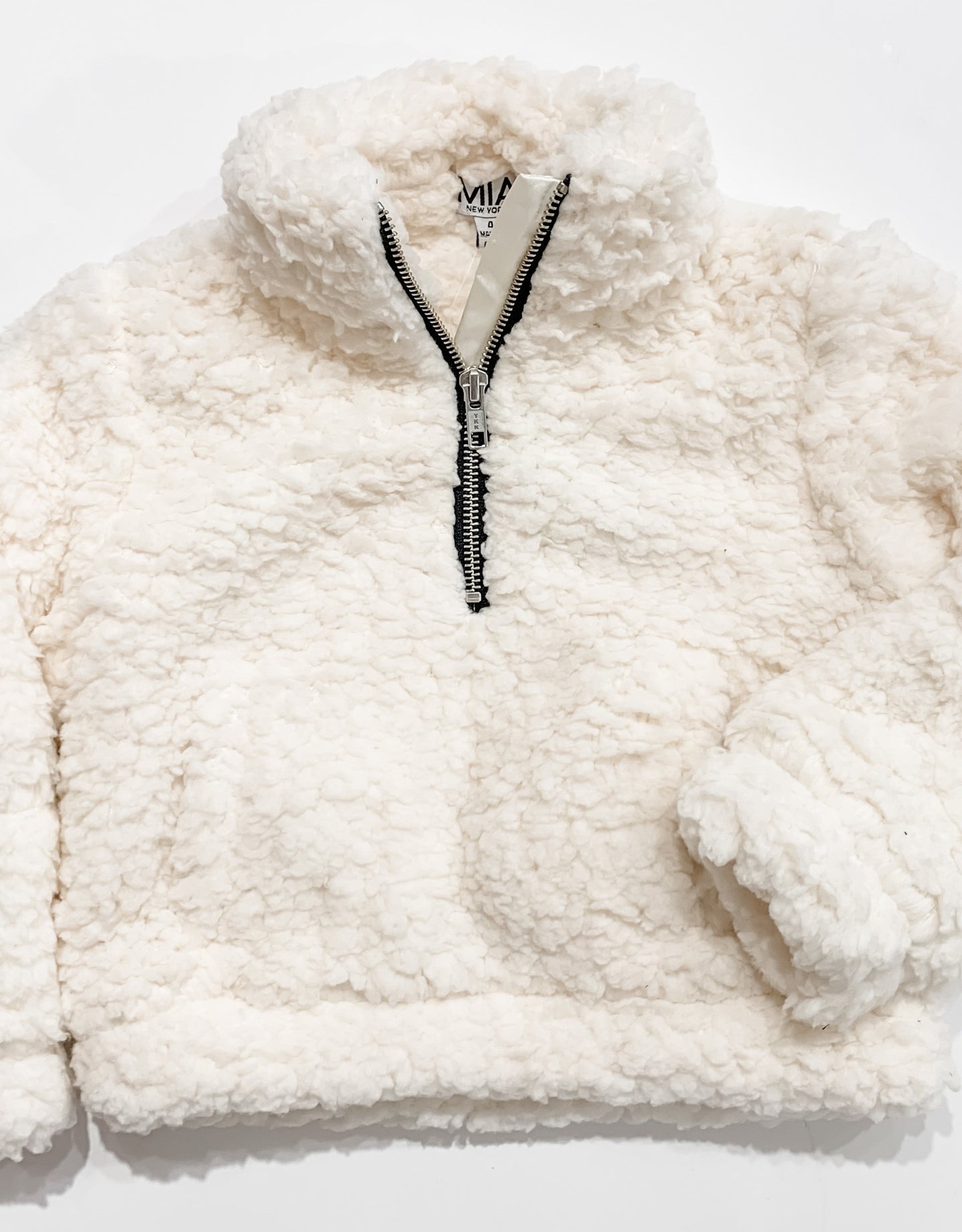 MIA Sherpa Pullover - White