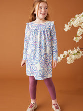 Load image into Gallery viewer, Tea Collection - Long Sleeve Mighty Mini Dress - Crayon Chrysanthemum