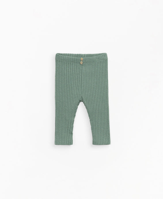 Play Up - Recycled Cotton Rib Knit Legging - Minho