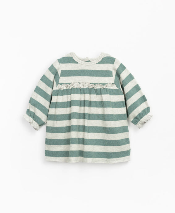 Play Up - Organic Stripe Knit Dress - Minho Melange