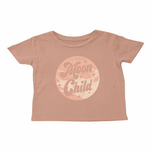 Tiny Whales - Moon Child Tee - Pink Clay