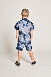 Munster Kids - MR Messy Shirt - Blue Dye