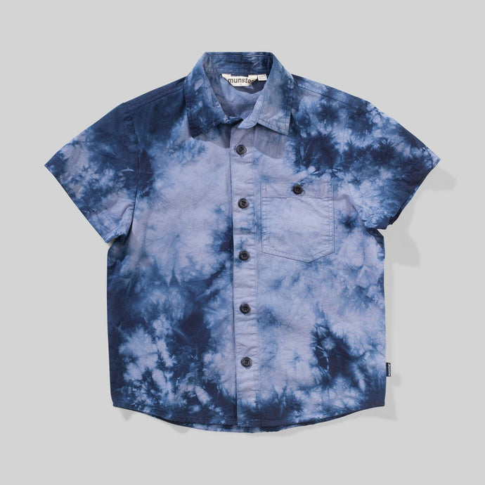 Munster Kids - MR Messy Shirt - Blue Dye