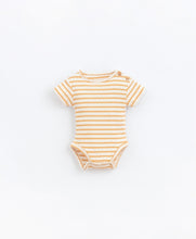 Load image into Gallery viewer, Play Up - Organic Bodysuit - Mustard Stripe