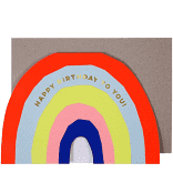 Meri Meri - Neon Rainbow Card