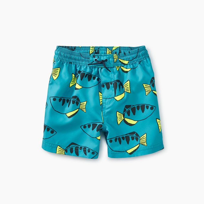 Tea Collection - Printed Baby Swim Trunks - Neon Dories