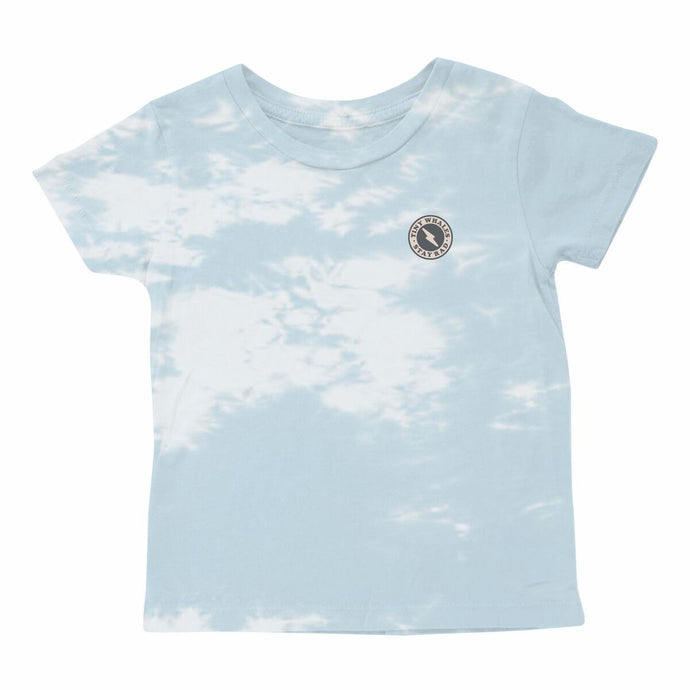 Tiny Whales - Nimbus Tee - Stone Blue/Bleach Tie Dye