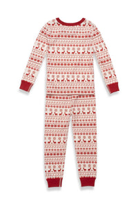 Pajamas For Peace - Nordic Kids Neutral 2 Piece Pajama Set - Red