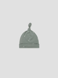 Quincy Mae - Knotted Baby Hat - Sea Green