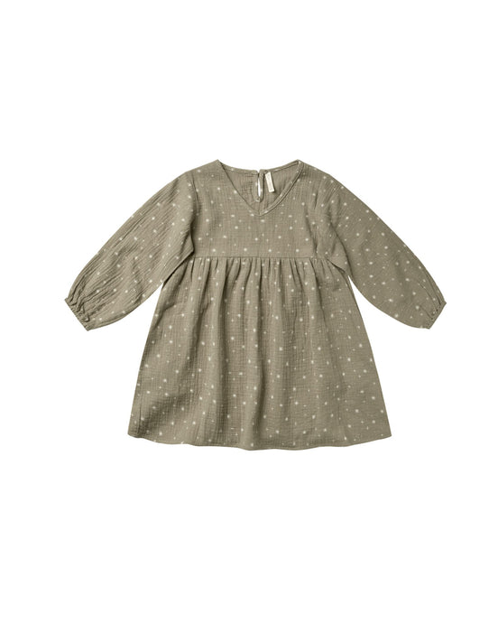 Rylee + Cru - Stars Velvet Tie Mini Dress - Olive