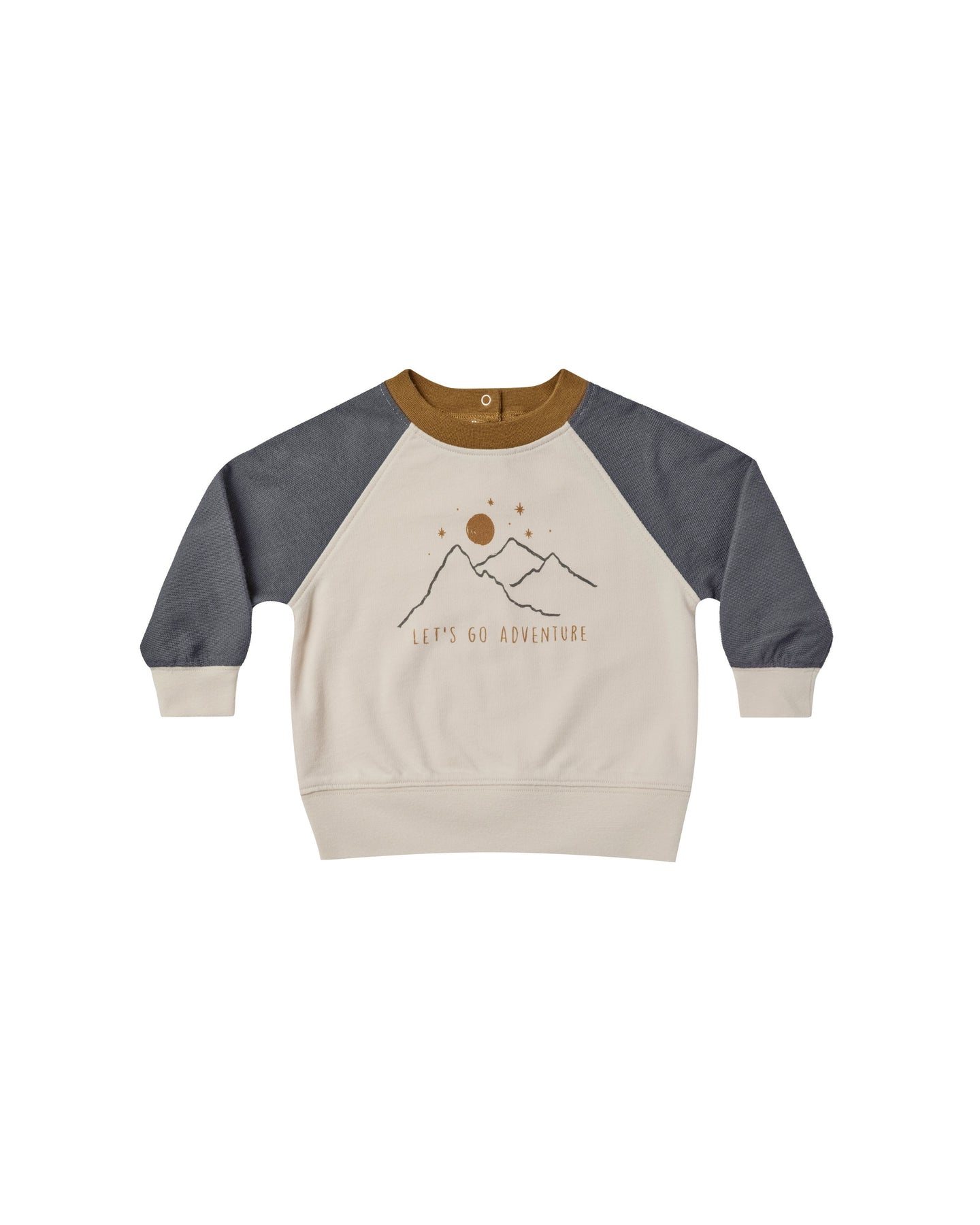 Rylee + Cru - Raglan Sweatshirt - Let's Go Adventure - Natural