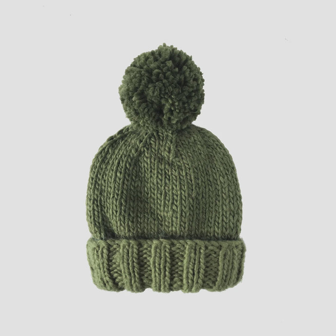 Classic Pom Hat - Olive
