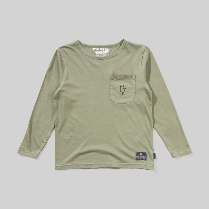 Munsterkids - More Of The Same LS Tee - Olive