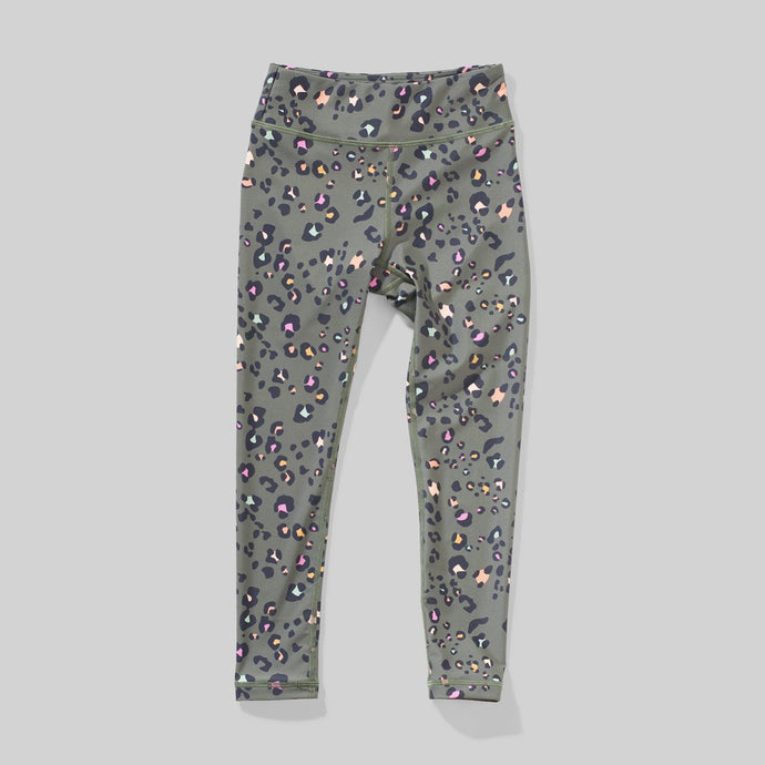 Munsterkids - Olive Leo Leggings - Olive Leopard Potion