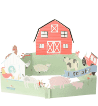 Meri Meri - On The  Farm 3D Scene Card