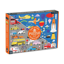Load image into Gallery viewer, Mudpuppy - Two-In-One 100 Pc Double Sided Puzzle - On The Move