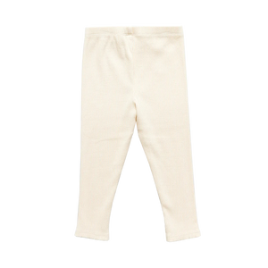 Pink Chicken - Girls Organic Rib Legging - Cream