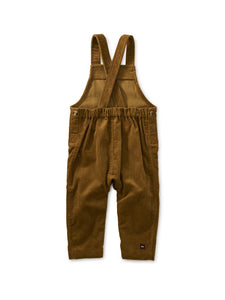 Tea Collection - Corduroy Baby Overalls - Raw Umber