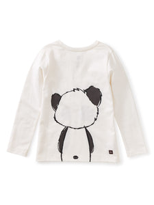 Tea Collection - Panda Graphic Tee - Chalk