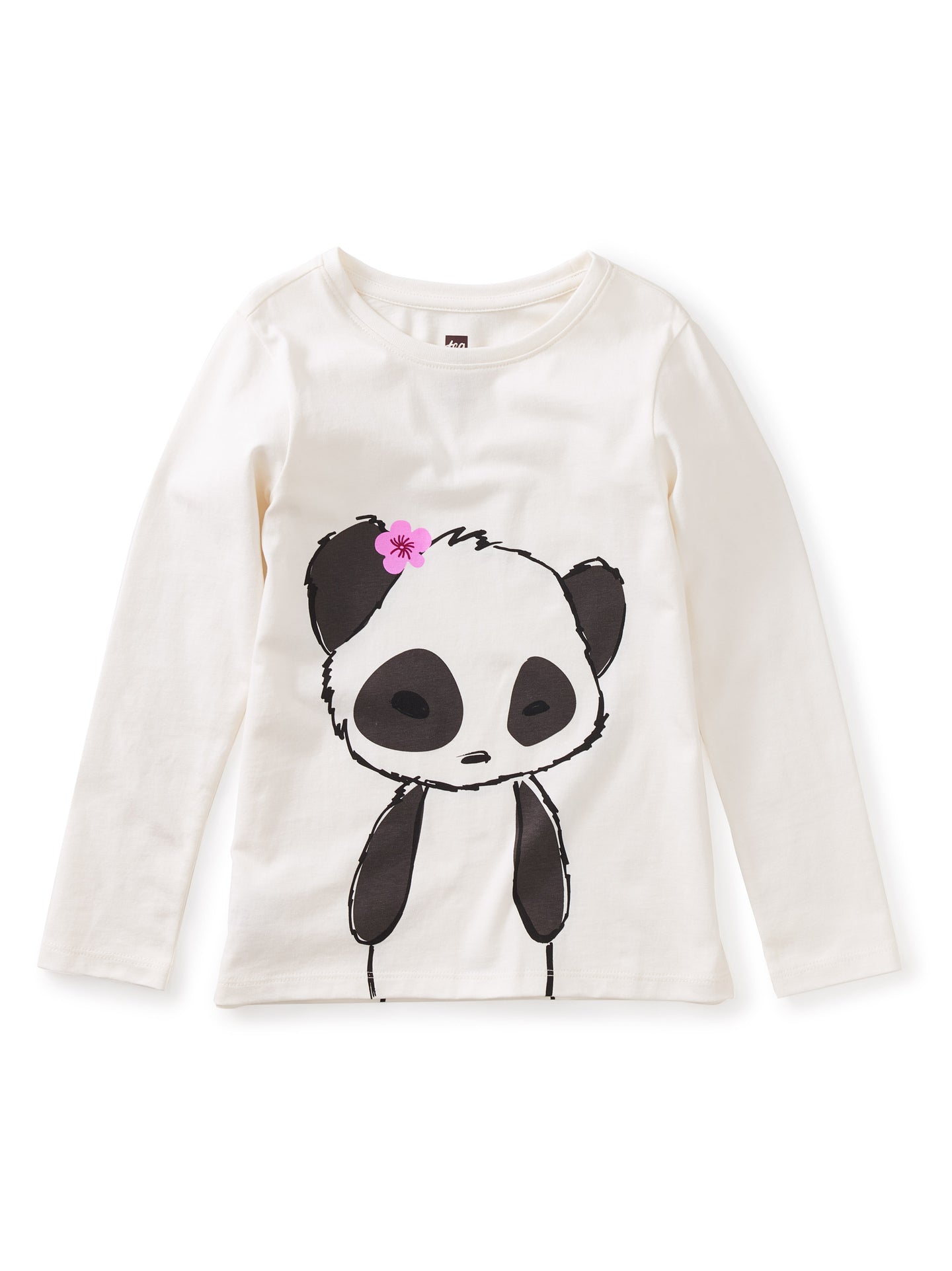 Tea Collection - Panda Graphic Tee - Chalk