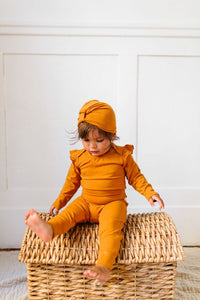 Loulou Lollipop - Baby Pants in TENCEL - Ginger Honey