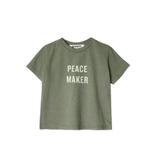 Load image into Gallery viewer, Go Gently Nation - Organic Peacemaker Tee - Thyme w/Ivory Ink