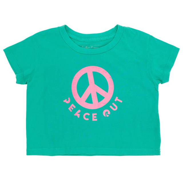 Feather 4 Arrow - Peace Out Cropped Tee - Arcadia
