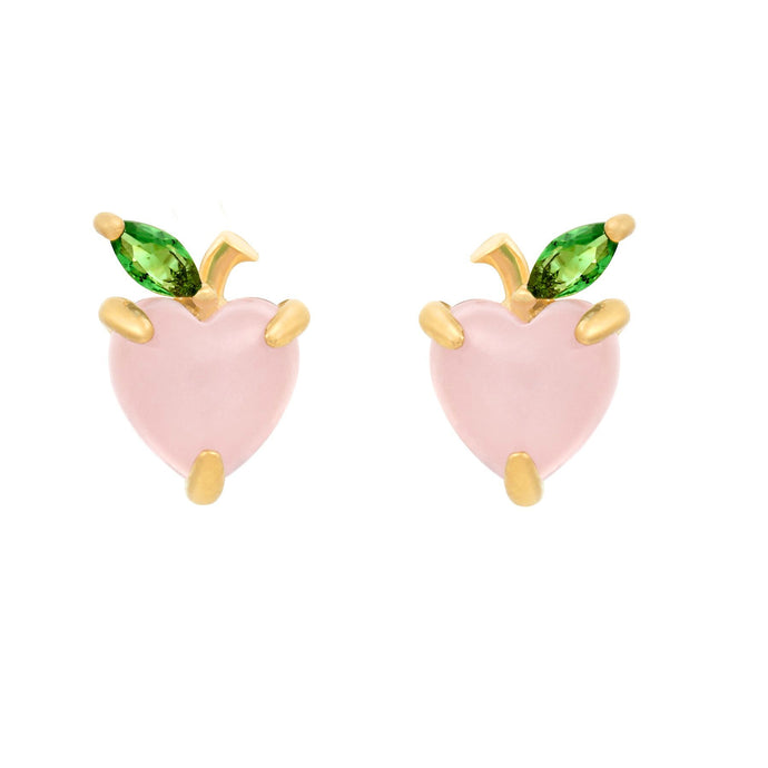 Girls Crew - Peach Stud Earrings - Gold