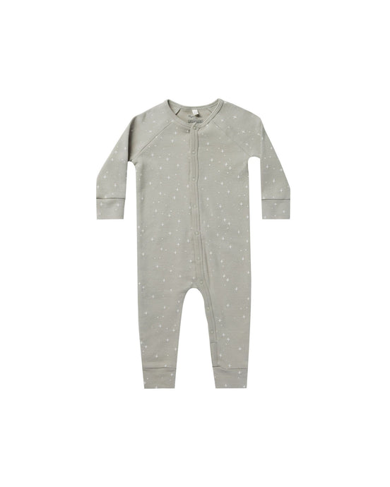 Rylee + Cru -  Twinkle Organic Pajama Long John  - Pewter