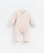 Load image into Gallery viewer, Play Up - Organic Babygrow Footed Romper - Pink Stripe