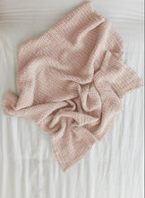 Load image into Gallery viewer, Fin &amp; Vince - Cozy Waffle Blanket XL Throw - Peach