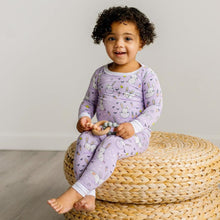 Load image into Gallery viewer, Little Sleepies - Lavender Bunnies Two-Piece Bamboo Viscose Pajama Set