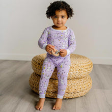 Load image into Gallery viewer, Little Sleepies - Lavender Bunnies Two-Piece Bamboo Viscose Pajama Set