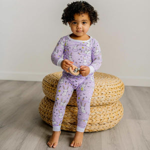 Little Sleepies - Lavender Bunnies Two-Piece Bamboo Viscose Pajama Set