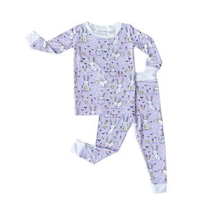 Little Sleepies - Lavender Bunnies Two-Piece Bamboo Viscose Pajama Set