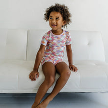 Load image into Gallery viewer, Little Sleepies - Mermaid Scales 2 Piece Short Sleeve &amp; Shorts Bamboo Viscose Pajama Set