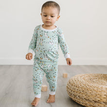 Load image into Gallery viewer, Little Sleepies - Mint Bunnies Two-Piece Bamboo Viscose Pajama Set