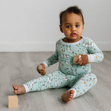 Load image into Gallery viewer, Little Sleepies - Mint Bunnies Two-Piece Bamboo Viscose Pajama Set