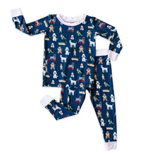 Load image into Gallery viewer, Little Sleepies - Puppy Love (White Trim) Two -Piece Pajama Set