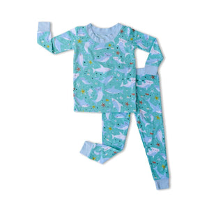 Little Sleepies - Shark Soiree Two-Piece Bamboo Viscose Pajama Set
