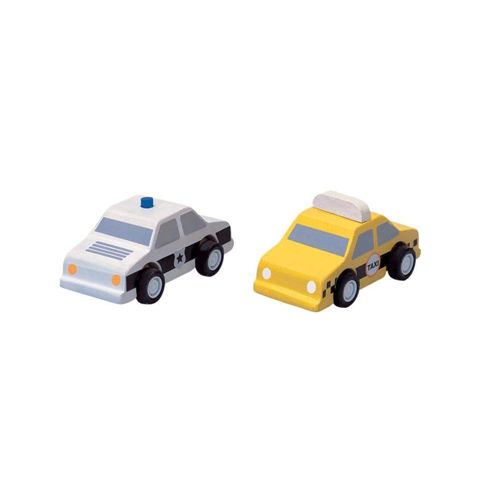 PLAN Toys - City Taxi & Police Car