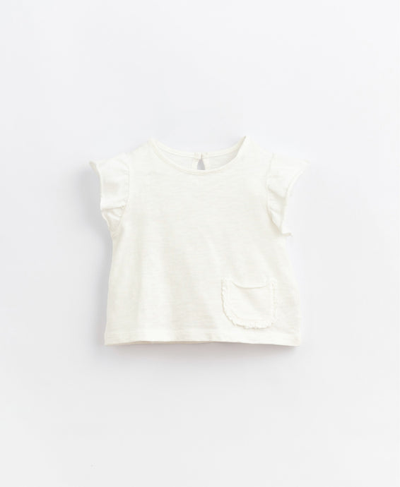 Play Up - Organic Flutter Sleeve Top - Plaster