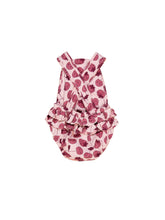 Load image into Gallery viewer, Huxbaby - Organic Berry Frill Playsuit - Rose