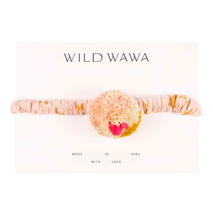 Wild Wawa - Pom Headband - Soft Pink