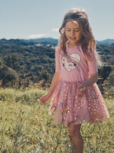 Load image into Gallery viewer, Huxbaby - Rainbow Pony Ballet Dress - Dusty Rose