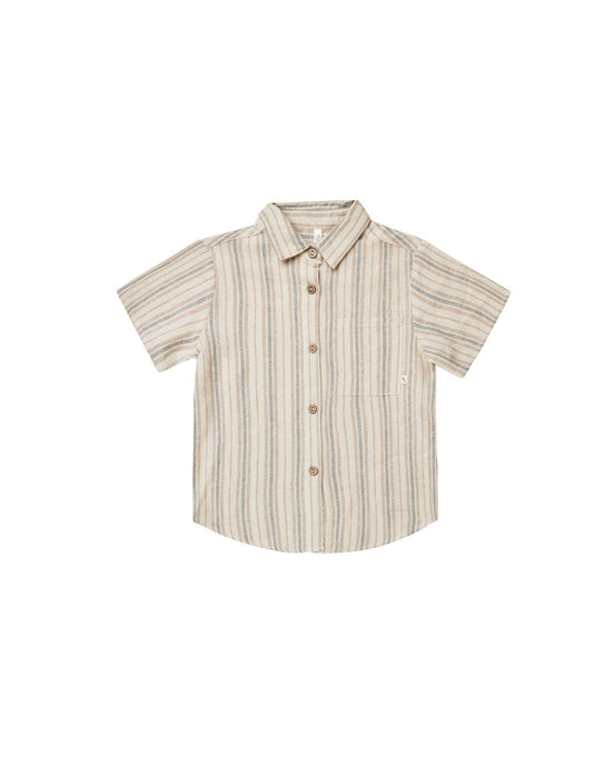 Rylee + Cru - Pool Pinstripe Short Sleeve Shirt