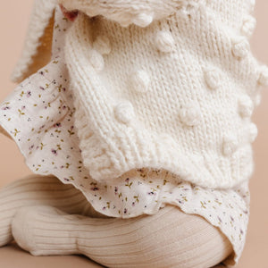 The Blueberry Hill - Popcorn Cardigan - Cream