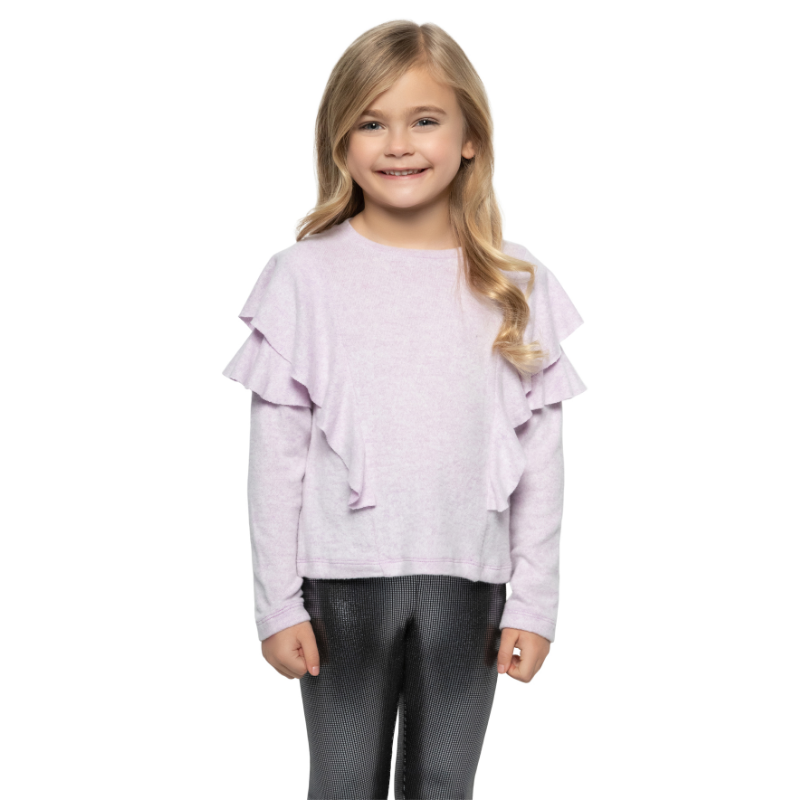 MIA New York - Double Ruffle Sweater - Purple Prepack