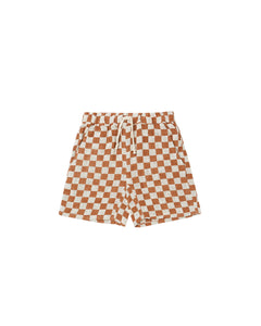 Rylee + Cru - Bermuda Short - Rust Check